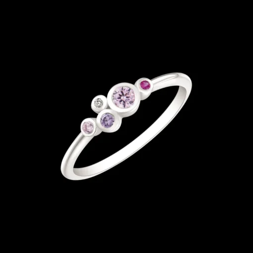 Rhodineret Sølv Ring fra Støvring Design 12237952