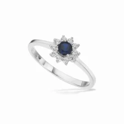 Roset Rhodineret Sølv Ring fra Scrouples 729002