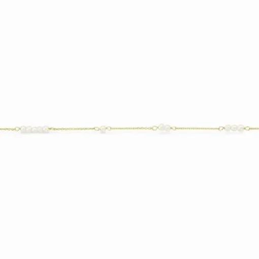 Scrouples 8 Karat Guld Armbånd med Ferskvandsperler
