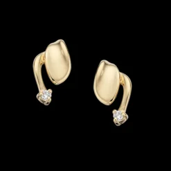 Scrouples 14 Karat Guld Øreringe med Diamanter 0,05 Carat W/S