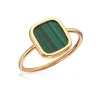 Scrouples 8 Karat Guld Ring med Grøn Malakit 713353