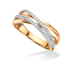 Scrouples 14 Karat Guld Ring med Brillanter 0,26 Carat W/SI