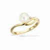 Scrouples 8 Karat Guld Ring med Ferskvandsperle 714243