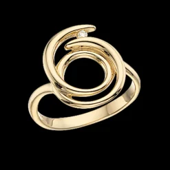 Scrouples 14 Karat Guld Ring med Diamant 0,027 Carat W/SI