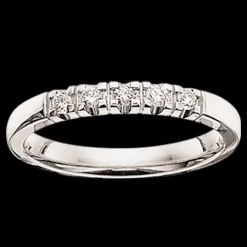 Scrouples Alliance Ring i 14 Karat Hvidguld med Brillanter 0,15 Carat W/SI
