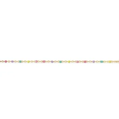 Scrouples Armbånd i Forgyldt Sølv med Multicolor Emalje