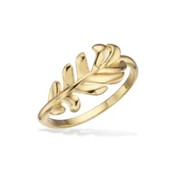Scrouples Blad Forgyldt Sølv Ring 729612