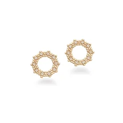 Scrouples Blomst Øreringe i 8 Karat Guld 121593
