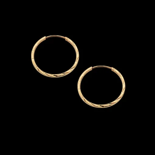 Scrouples Facet 8 Karat Guld Øreringe 121153