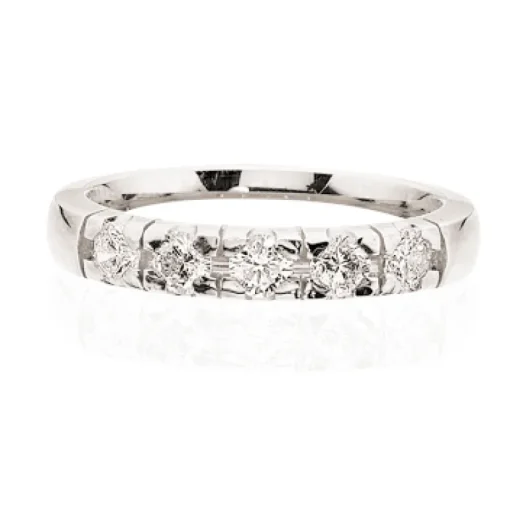 Scrouples Ring i 14 Karat Hvidguld med Diamanter 0,35 Carat W/SI
