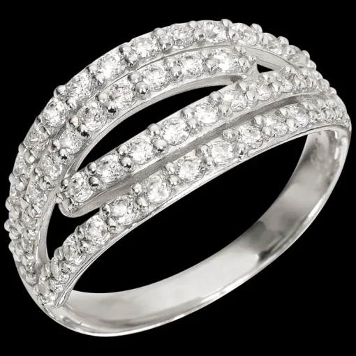 Scrouples Ring i Rhodineret Sølv 722882
