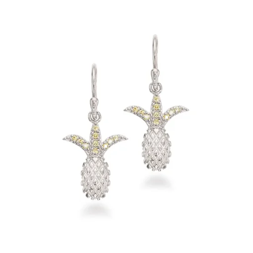 Scrouples Soho Ananas Sterling Sølv Ørehængere