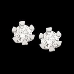 Scrouples Vida 14 Karat Hvidguld Øreringe med Brillanter 0,20 Carat H-W/P1