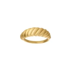 Seashell Forgyldt Sølv Ring fra byBiehl