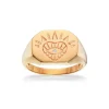 Signet Forgyldt Sølv Ring fra Scrouples 728172