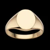 Signet Oval 8 Karat Guld Herrering fra Scrouples 791033