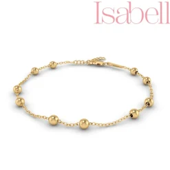 Smykkekæden Isabell Ball Armbånd i Forgyldt Sølv