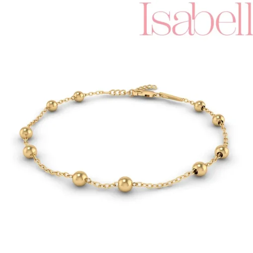 Smykkekæden Isabell Ball Armbånd i Forgyldt Sølv