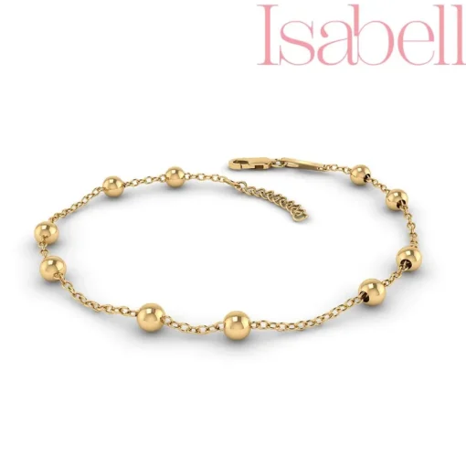 Smykkekæden Isabell Ball Armbånd i Forgyldt Sølv