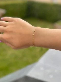 Smykkekæden Isabell Ball Armbånd i Forgyldt Sølv