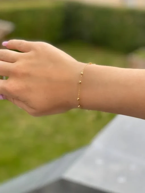Smykkekæden Isabell Ball Armbånd i Forgyldt Sølv
