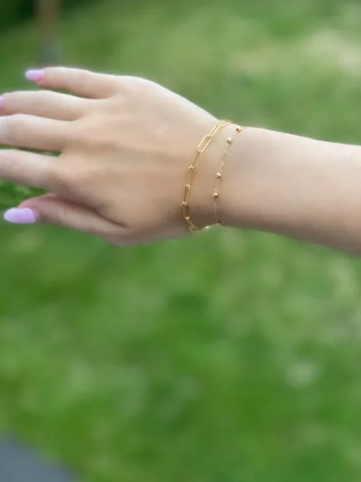 Smykkekæden Isabell Link Forgyldt Sølv Armbånd