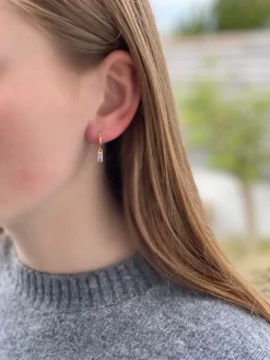 Smykkekæden Isabell Øreringe i Forgyldt Sølv OBE148