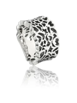 Smykkekæden Star Heart Ring i Sterling Sølv DMR49