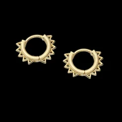 Sol 8 Karat Guld Øreringe fra Scrouples 120743