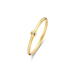 Spirit Icons Belle 14 Karat Guld Ring med Diamant
