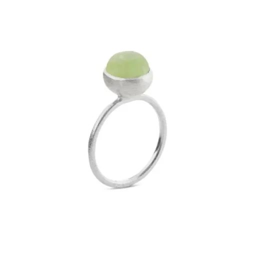 Sterling Sølv Ring fra Susanne Friis Bjørner med Prehnit