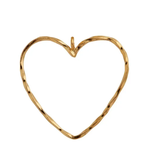 Stine A Funky Heart Pendant Forgyldt Sølv Vedhæng