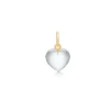 Stone Heart Sterling Sølv Vedhæng fra Frk Lisberg med Hvid Kvarts