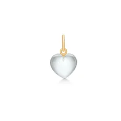 Stone Heart Sterling Sølv Vedhæng fra Frk Lisberg med Hvid Kvarts
