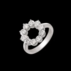 Støvring Design Rhodineret Sølv Ring 12249021