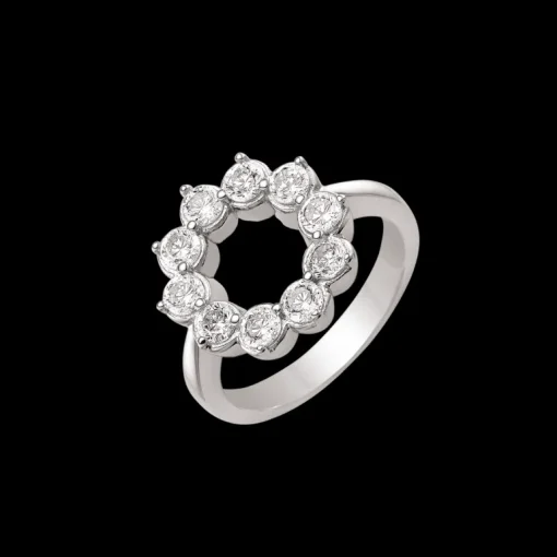 Støvring Design Rhodineret Sølv Ring 12249021