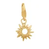Sun Wild Forgyldt Metalblanding Charm fra byBiehl