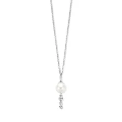 Swan Pendant Sterling Sølv Halskæde fra Spirit Icons med Perle