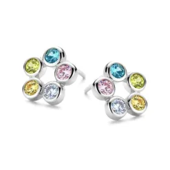 Symphony Multicolor Sterling Sølv Ørestikker fra Spirit Icons
