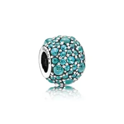 Teal Sterling Sølv Charm fra Pandora 791755MCZ