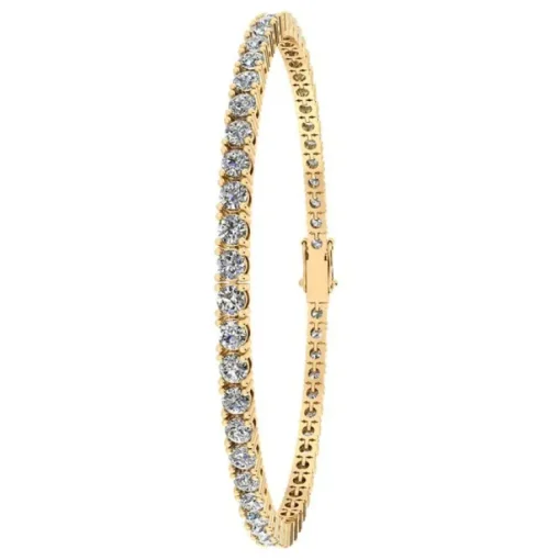 Tennis 14 Karat Guld Armbånd fra Henrik Ørsnes Design med Diamanter 5,60 Carat W/SI