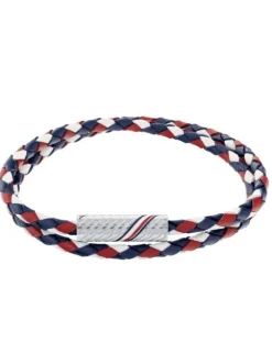 Tommy Hilfiger 2.0 Double Wrap Braid Herrearmbånd i Læder