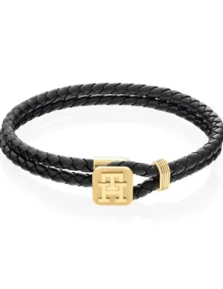Tommy Hilfiger Monogram Læder Herrearmbånd 2790531