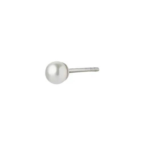 Tres Petit Pearl Earring Sterling Sølv Ørestik fra Stine A med Ferskvandsperle