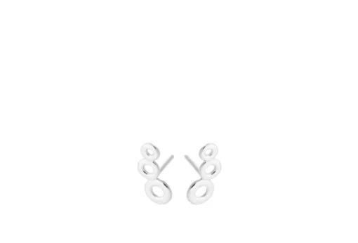 Triple Circle Earsticks Sterling Sølv Øreringe fra Pernille Corydon