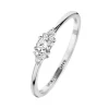 Vida 14 Karat Hvidguld Ring fra Spirit Icons med Brillanter 0,16 Carat W/VS
