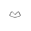 Wave Small Sterling Sølv Ring fra byBiehl 5-3703-R-H