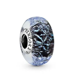Wavy Sterling Sølv Charm fra Pandora med Glas 798938C00