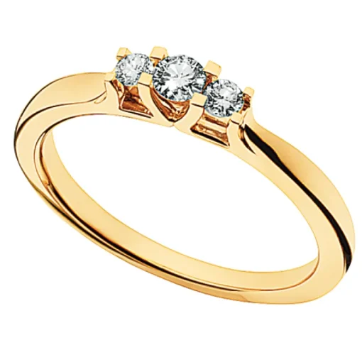 Zoya Ring 0,18 ct. i 14 Karat Guld fra Scrouples 7525,18